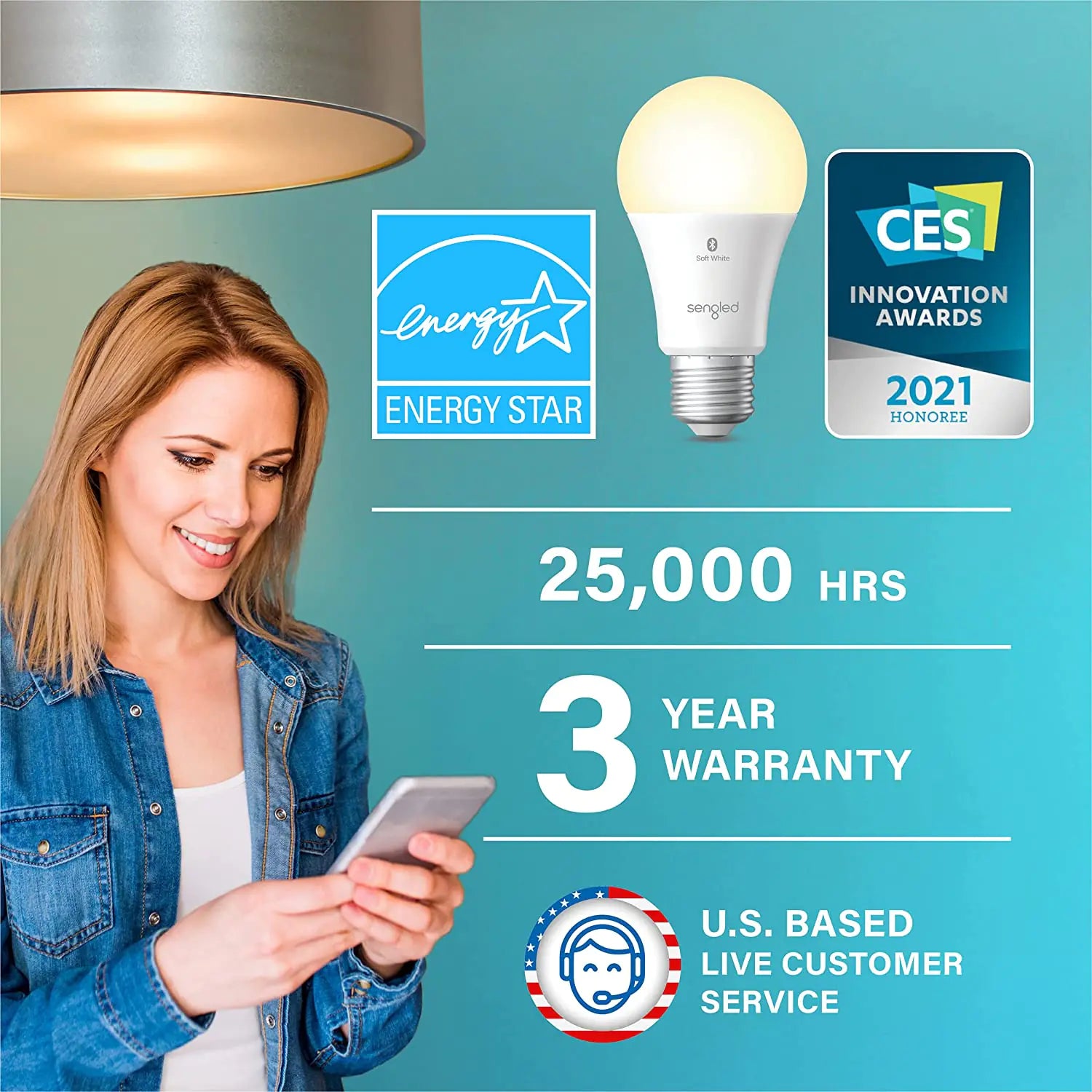 LED Smart Light Bulb Alexa compatible
